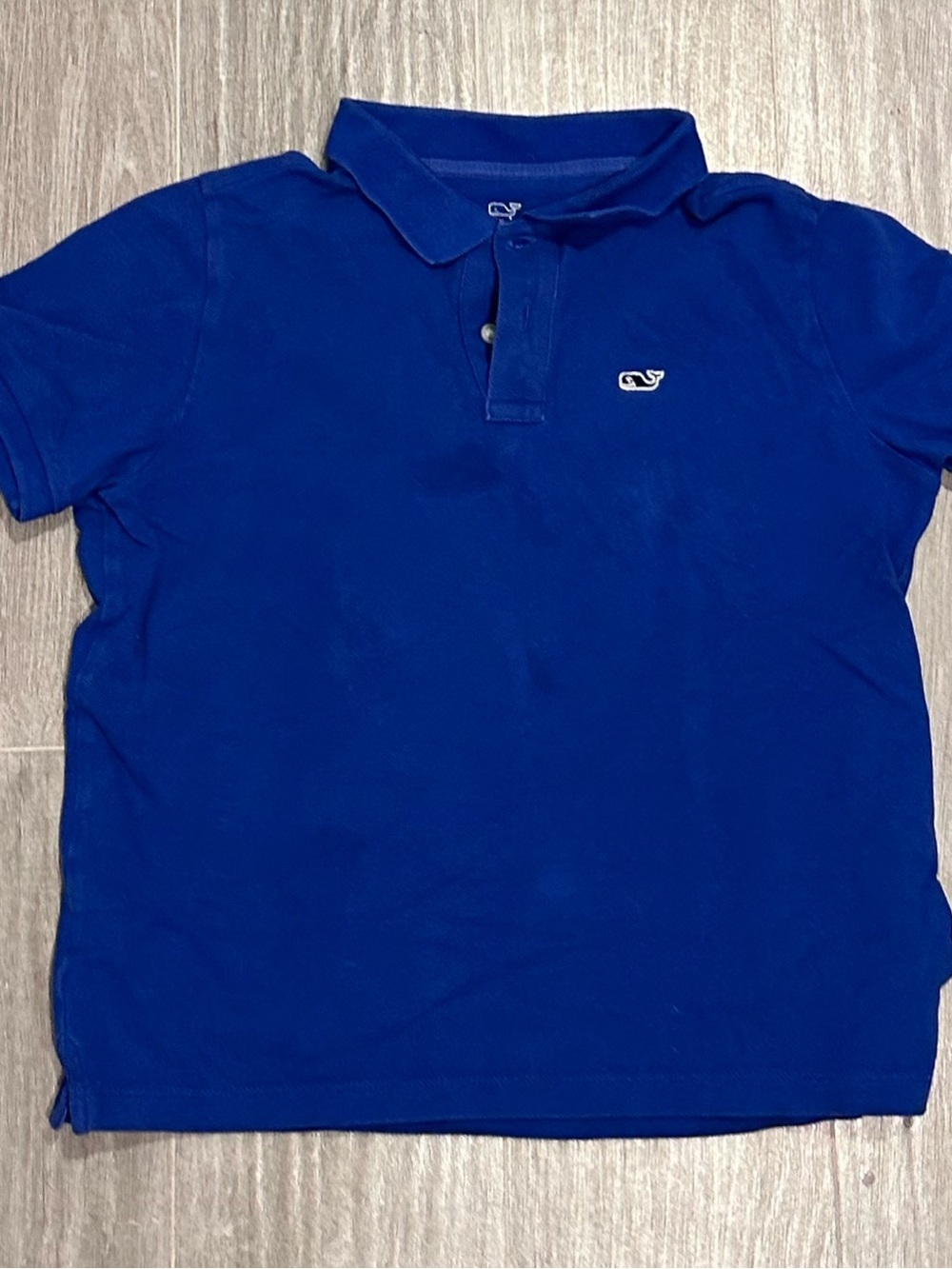 Vineyard Vines Boy's Heritage Pique Polo Shirt in Royal Blue with Whale Logo